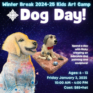 Dog Day! * Winter Break Single Day Kids Art Camp, Friday January 3 2025 * 10:00 AM - 4:00 PM