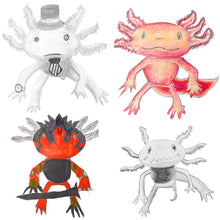 Creative Axolotl Drawing * Friday March 14 2025 *AM* 10:00 AM - 12:00 PM * (Ages 6-13)