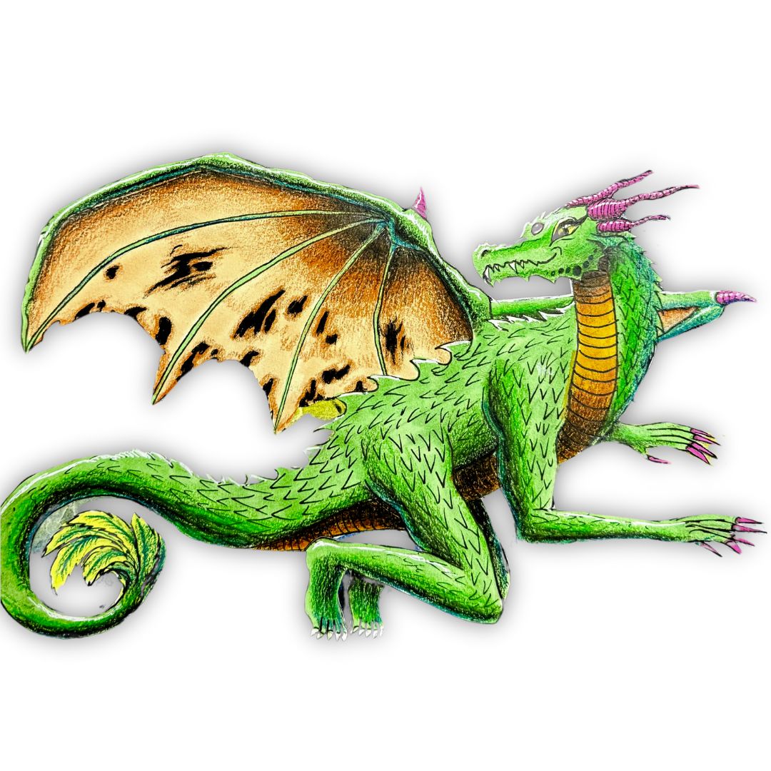 Epic Dragon Illustration Summer Art Class * Wednesday August 6 2025 *AM* 10:00 AM - 12:00 PM * Ages 6-13