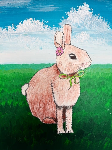 Meadow Rabbit Painting * Monday March 16 2026 *AM* 10:00 AM - 12:00 PM * (Ages 6-13)