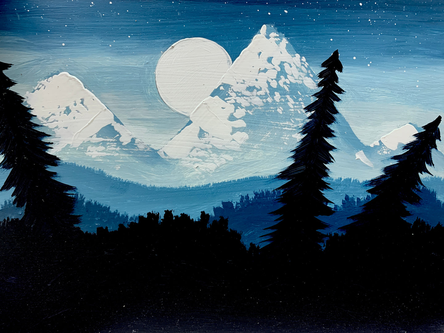 Mystical Mountain Landscape Painting * Friday March 14 2025 *PM* 1:30 PM - 3:30 PM * (Ages 6-13)