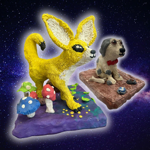 Plasticine Sculptures * Wednesday March 18 2026 *AM* 10:00 AM - 12:00 PM * (Ages 6-13)