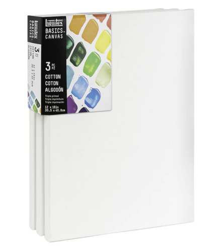 Liquitex Basics Canvas Pack 3pc. 12