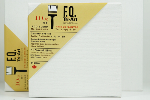 Tri-Art FQ Canvas Primed Gallery Depth (Made in Canada, 50% Hemp)